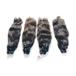 Venta al por mayor 100% Procesamiento químico crudo Ninguno Fabricación India Extensiones de cabello de onda profunda Cabello humano brasileño sin procesar - Product Image 3