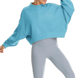 À manches longues sérigraphie hauts amples pull femme à manches longues gaufrage doux épais sweat solide hiver femmes sweats à capuche tricoté - Product Image 1