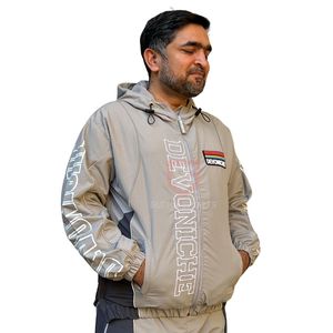 Survêtement imperméable en nylon coupe-vent pour homme, tissu parachute léger, jogging sportif, logo personnalisé - Product Image 4