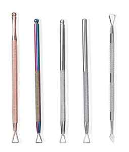 Customized Logo Gold Double Head Stainless Steel <b>Nail</b> <b>Cuticle</b> <b>Pusher</b> Reusable Pedicure Manicure Tool High-quality Beauty - Product Image 3