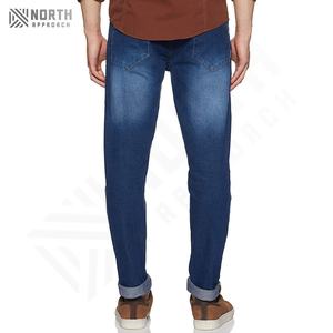 Meilleur prix, jeans décontractés pour hommes de haute qualité, fermeture éclair unie, logo personnalisé, nouvelle arrivée, dernier design, style hip-hop, hiver, OEM - Product Image 3