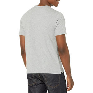 2025 ropa de calle para hombres cuello redondo personalizado 100% algodón hombres camisa de gran tamaño lisa en blanco 220 Gsm camiseta pesada al por mayor - Product Image 4