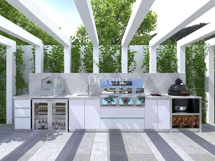 2024 Dorene modern design 316 stainless steel easily assembled outdoor