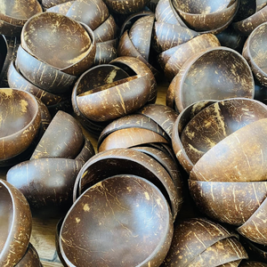 Bol en coque de noix de coco 100% biologique, naturel, fait à la main, biodégradable, écologique, avec logo personnalisé, fabriqué au Vietnam - Product Image 2