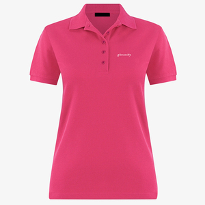 Chemise décontractée pour femme, unie, manches courtes, tissu en coton extensible, séchage rapide, respirante, coupe moderne ajustée - Product Image 1