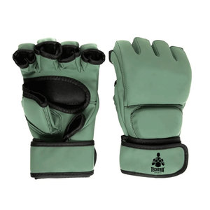 Guantes de MMA de Cuero PU Duraderos OEM, Antideslizantes, Absorbentes de Humedad, con Correa de Muñeca Ajustable para Gimnasio, Sparring, Artes Marciales, Logotipo Personalizado - Product Image 1