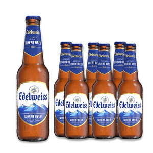 Edelweiss-Cerveza extra canadiense de importación, Cerveza Estilo champán oscuro, paquete de 6 botellas/floz barriles de vidrio de 12, 5% ABV - Product Image 3
