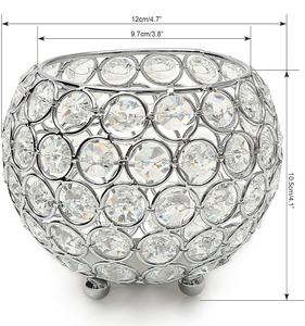Reliable Quality Crystal Tea <b>Light</b> <b>Candle</b> Stand Sparkly Metal Votive <b>Candle</b> Holder for Housewarming Christmas Occasions - Product Image 4