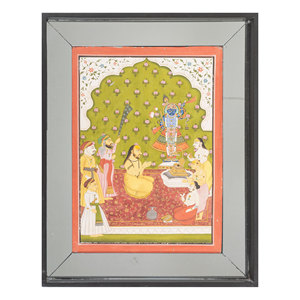 Tapiz de Pared de Tela de Algodón Verde con Arte Pichwai, Estilo Bohemio, Ecológico, para Decoración del Hogar, Nórdico, para Exteriores, con Cuerda y Metal - Product Image 1
