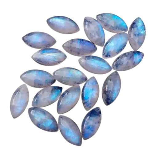 2023 Popular Factory Wholesale Natural Labradorite Loose Gemstone Cabochon Rainbow Blue Fire Moonstone For jewelry Making Her