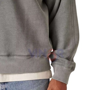 Meilleure qualité bas prix séchage rapide Street Style hommes demi-zip sweats/concevoir votre propre couleur personnalisée hommes demi-fermeture éclair sweat - Product Image 3