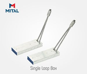 Connecteurs de boîte à boucle unique durables pour un levage et une manipulation sécurisés dans les systèmes de construction en métal préfabriqués - Product Image 2