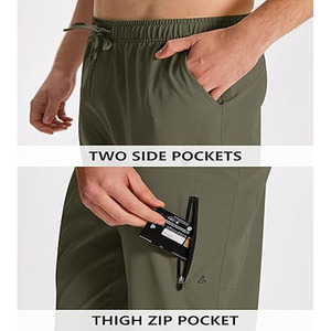 High Quality Man Trouser Fleece Breathable Quick Dry Pants Outdoor Men <b>Stacked</b> <b>Joggers</b> Pants Men uploaded by Dress Sports - Product Image 5