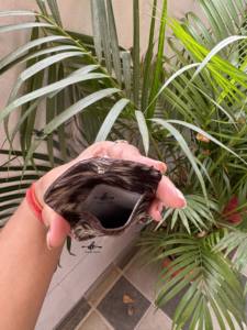 Véritable cuir de vachette porte-monnaie élégant pochette portefeuille sac à main cheveux sur peau fourrure cuir Style occidental unisexe pochette porte-monnaie - Product Image 6