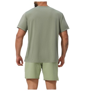 Camiseta de manga corta informal deportiva transpirable y que absorbe el sudor con logotipo personalizado de alta calidad para correr Fitness camiseta - Product Image 3