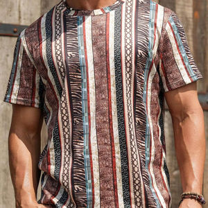 เสื้อยืดลายกรดซักวินเทจสำหรับผู้ชายผ้าฝ้ายเนื้อนุ่ม100% พิมพ์ลายดิจิทัลสินค้ามาแรงในปากีสถาน - Product Image 1