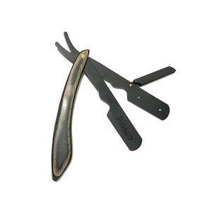 Navaja de Afeitar de un Solo Filo, Hoja Recta de Acero Inoxidable con Mango de Madera, Navaja de Afeitar Recta para Barbería - Product Image 3