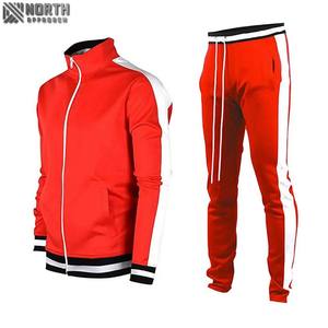 Nueva moda invierno sólido 2 piezas con capucha pantalones cortos conjunto ropa de calle en blanco cuarto Zip Wind Breaker algodón Chándal fútbol - Product Image 2