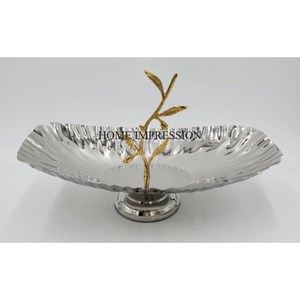 Bols décoratifs modernes jetables de haute qualité, fabriqués en aluminium de qualité supérieure, plaqués or poli, écologiques, couleur personnalisée - Product Image 6