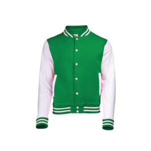 Manufacturer High Quality Embroidery <b>Leather</b> Custom Logo Stand Front Reversible Winter <b>Long</b> Sleeves Letterman Bomber <b>Jackets</b> Men - Product Image 1