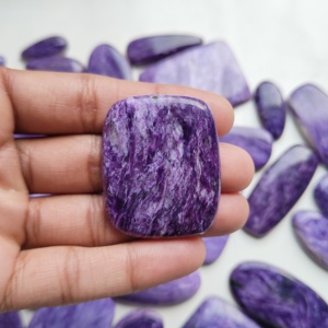 Vente en gros 100% cabochon de charoite naturelle de haute qualité approvisionnement en vrac de pierres précieuses en vrac pour bijoutier - Product Image 3