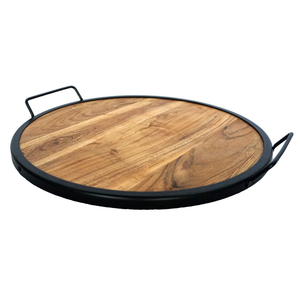 Modern Design Durable Wood & Metal Serving <b>Tray</b> for Weddings and Celebrations-Customizable Shape and Pattern - Product Image 2