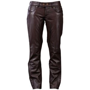 กางเกงหนังแท้สำหรับผู้ชายกางเกงหนังสีดำกางเกงผู้ชายหนังแท้100% แท้ - Product Image 1