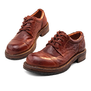 Chaussures habillées Oxford pour hommes en cuir de vachette Goodyear Welted, fabriquées à la main pour le bureau et les mariages, idéales pour les affaires - Product Image 3