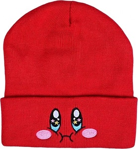 Cute Kirby Winter <b>Beanie</b> Y2K Slouch Cartoon Kidby <b>Slouchy</b> Knitted <b>Beanie</b> Hat Ribbed Lining Cuffed <b>Beanie</b> Winter Hat - Product Image 3