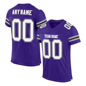ชุดกีฬาระบายอากาศได้ดีเสื้อฟุตบอลอเมริกันไซส์ XL ออกแบบใหม่ - Product Image 4