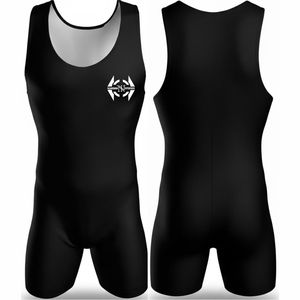 Uniformes de Lucha Libre para Adultos de Talla Grande al por Mayor, Mallas Personalizadas para Levantamiento de Pesas, sin Tirantes, Transpirables, de Poliéster + Elastano - Product Image 1