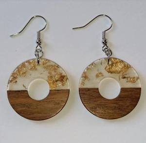 Elegant Resin Drop Style <b>Necklace</b> and Earrings Set for Women, Modern Designer Look resin earrings resin earrings mold - Product Image 5