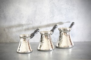 Hammered solid copper wooden handle Turkish coffee pot <b>tableware</b> coffee cup home kitchen restaurant hotel <b>party</b> <b>table</b> <b>decor</b> - Product Image 4