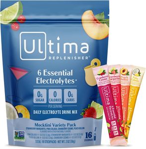 Ultima Replenisher Daily <b>Electrolyte</b> <b>Powder</b> – Mocktini Variety Pack, 16 Stick packs - Product Image 3
