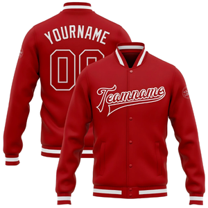OEM de alta calidad parche bordado hombres Universidad personalizado béisbol bombardero Letterman Crop cuero manga más tamaño Varsity chaqueta - Product Image 2