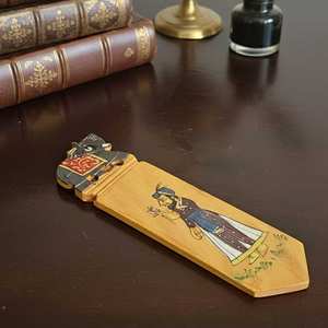 Modern Hand-Painted Eco-Friendly Wooden <b>Bookmark</b> with Colorful Artistic Design for <b>Gifts</b> and Reading Lovers - Product Image 1