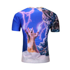 Service OEM T-shirts de sublimation respirants pour hommes T-shirts de sublimation confortables de haute qualité pour hommes broderie d'impression feuilletée - Product Image 2