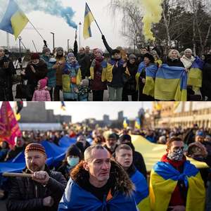 ธงชาติยูเครน แพ็ค 2 ชิ้น ขนาด 3x5 ฟุต พร้อมหัวผ้าใบและห่วงทองเหลือง (ตราสัญลักษณ์ยูเครน) - Product Image 4