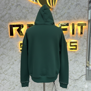 Sweat à capuche en molleton 100% coton avec fermeture éclair pour l'hiver, services ODM, prix bas, streetwear unisexe - Product Image 4