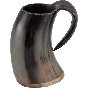 Precio al por mayor taza de cuerno vikingo natural taza de cuerno para beber con grabado de la mejor calidad acabado perfecto para Navidad - Product Image 4