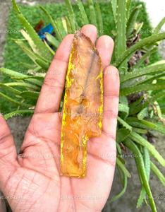 Hand Knapped Yellow Glass Knives Set - Golden <b>Crystal</b> Decor Blades, Ritual Altar Tools, Spiritual Display Home <b>Decoration</b> Gift - Product Image 6
