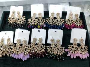 Juego de Aretes con Baño de Sombra, Ligeros, de Aleación de Zinc, para Bodas Tradicionales, Modernos y Elegantes - Product Image 3