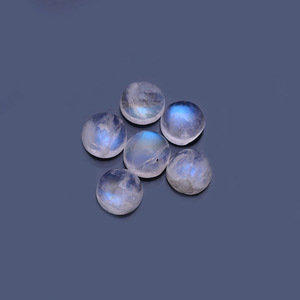 25 Uds. Piedra lunar arcoíris Natural 4mm cabujón 2,6mm de espesor piedras preciosas de cristal sueltas de alta calidad 7,65 Ct lote collar certificado IGI - Product Image 5