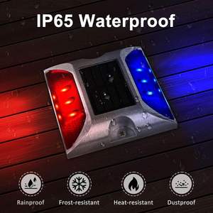 104x104x24 мм Ip68 безопасность дорожного движения алюминиевые отражатели кошачий глаз маркер тротуар водонепроницаемый Солнечный светодиодный кошачий глаз дорожные шпильки - Product Image 3