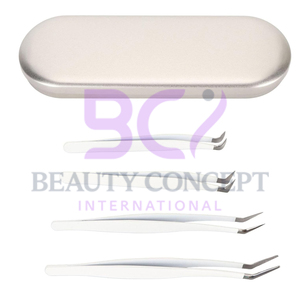 High Hardness Stainless Steel Eyelash Extension Tweezers Kit With <b>Box</b> for Salon Premium Quality Eyelash Grafted Tweezers - Product Image 6