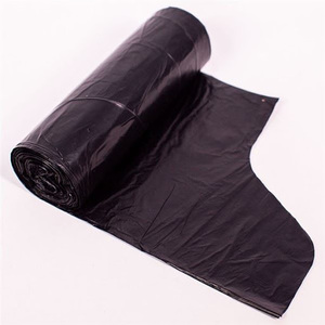 Bolsas de basura en rollo HANPAK de alta calidad con asa de solapa Precio de fábrica Servicios competitivos OEM Bolsas de basura de plástico - Product Image 3