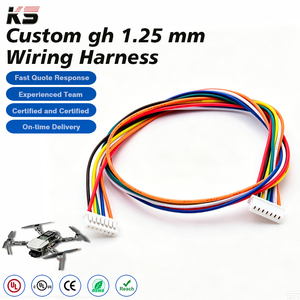 Aangepaste Gh 1.25 Pitch waterdichte aluminium draad IP66 geclassificeerde connector adapter interface kabelassemblage harness voor industriële apparatuur - Product Image 1