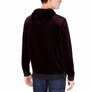 Pull femme velours velours à capuche imperméable Gym couleurs unies Street Wear non tissé tissage vêtements de sport - Product Image 4