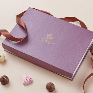 Boîte-cadeau personnalisée de chocolat de truffe fraîche (6-9-12-24 pcs) pour la célébration de la Saint-Valentin - Product Image 6