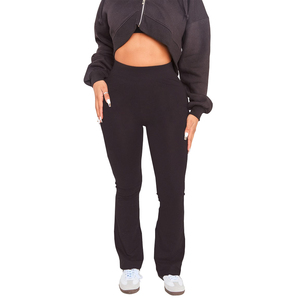 Chándal acampanado vintage personalizado de alta calidad para mujer Servicio OEM Conjunto de chándal acampanado de moda de peso pesado para mujer - Product Image 2